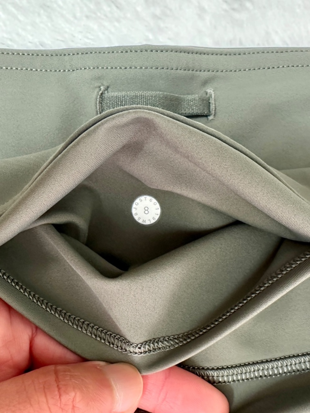 Lululemon Swift Speed High-Rise Crop 21" Grey Sage Green - Size 8 - Picture 5 of 5